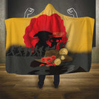 Australia Two-up Pennies ANZAC Day Hooded Blanket Slouch Hat Last Post With Poppy