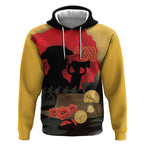 Australia Two-up Pennies ANZAC Day Hoodie Slouch Hat Last Post With Poppy