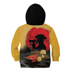 Australia Two-up Pennies ANZAC Day Kid Hoodie Slouch Hat Last Post With Poppy
