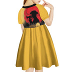 Australia Two-up Pennies ANZAC Day Kid Short Sleeve Dress Slouch Hat Last Post With Poppy