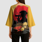 Australia Two-up Pennies ANZAC Day Kimono Sleeve Blouse Slouch Hat Last Post With Poppy