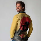 Australia Two-up Pennies ANZAC Day Long Sleeve Polo Shirt Slouch Hat Last Post With Poppy