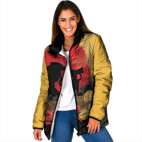 Australia Two-up Pennies ANZAC Day Padded Jacket Slouch Hat Last Post With Poppy
