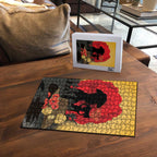 Australia Two-up Pennies ANZAC Day Puzzle Slouch Hat Last Post With Poppy