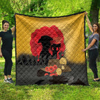 Australia Two-up Pennies ANZAC Day Quilt Slouch Hat Last Post With Poppy