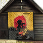 Australia Two-up Pennies ANZAC Day Quilt Slouch Hat Last Post With Poppy