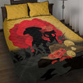 Australia Two-up Pennies ANZAC Day Quilt Bed Set Slouch Hat Last Post With Poppy