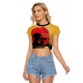 Australia Two-up Pennies ANZAC Day Raglan Cropped T Shirt Slouch Hat Last Post With Poppy