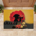 Australia Two-up Pennies ANZAC Day Rubber Doormat Slouch Hat Last Post With Poppy