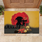 Australia Two-up Pennies ANZAC Day Rubber Doormat Slouch Hat Last Post With Poppy
