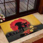 Australia Two-up Pennies ANZAC Day Rubber Doormat Slouch Hat Last Post With Poppy