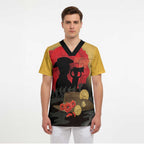 Australia Two-up Pennies ANZAC Day Scrub Top Slouch Hat Last Post With Poppy