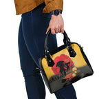 Australia Two-up Pennies ANZAC Day Shoulder Handbag Slouch Hat Last Post With Poppy