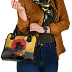 Australia Two-up Pennies ANZAC Day Shoulder Handbag Slouch Hat Last Post With Poppy