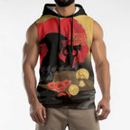 Australia Two-up Pennies ANZAC Day Sleeveless Hoodie Slouch Hat Last Post With Poppy