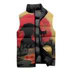 Australia Two-up Pennies ANZAC Day Sleeveless Puffer Jacket Slouch Hat Last Post With Poppy