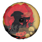 Australia Two-up Pennies ANZAC Day Spare Tire Cover Slouch Hat Last Post With Poppy