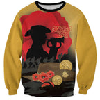 Australia Two-up Pennies ANZAC Day Sweatshirt Slouch Hat Last Post With Poppy