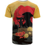 Australia Two-up Pennies ANZAC Day T Shirt Slouch Hat Last Post With Poppy