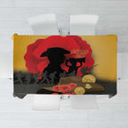 Australia Two-up Pennies ANZAC Day Tablecloth Slouch Hat Last Post With Poppy