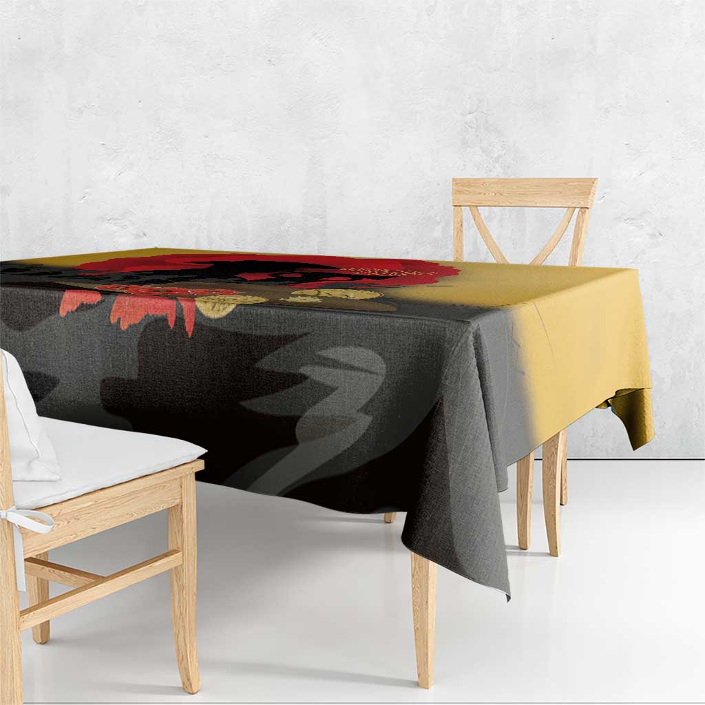 Australia Two-up Pennies ANZAC Day Tablecloth Slouch Hat Last Post With Poppy