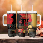 Australia Two-up Pennies ANZAC Day Tumbler With Handle Slouch Hat Last Post With Poppy