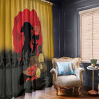Australia Two-up Pennies ANZAC Day Window Curtain Slouch Hat Last Post With Poppy