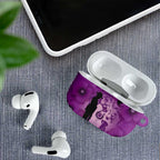 Australia Animals ANZAC Day AirPods Case Lest We Forget The Animals Too Purple Poppy