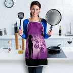 Australia Animals ANZAC Day Apron Lest We Forget The Animals Too Purple Poppy
