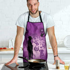 Australia Animals ANZAC Day Apron Lest We Forget The Animals Too Purple Poppy