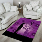 Australia Animals ANZAC Day Area Rug Lest We Forget The Animals Too Purple Poppy