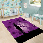 Australia Animals ANZAC Day Area Rug Lest We Forget The Animals Too Purple Poppy