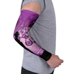 Australia Animals ANZAC Day Arm Sleeves Lest We Forget The Animals Too Purple Poppy