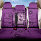 Australia Animals ANZAC Day Back Car Seat Cover Lest We Forget The Animals Too Purple Poppy