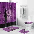Australia Animals ANZAC Day Bathroom Set Lest We Forget The Animals Too Purple Poppy