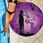 Australia Animals ANZAC Day Beach Blanket Lest We Forget The Animals Too Purple Poppy