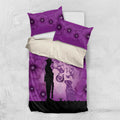 Australia Animals ANZAC Day Bedding Set Lest We Forget The Animals Too Purple Poppy