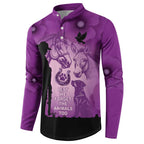 Australia Animals ANZAC Day Button Sweatshirt Lest We Forget The Animals Too Purple Poppy