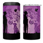 Australia Animals ANZAC Day 4 in 1 Can Cooler Tumbler Lest We Forget The Animals Too Purple Poppy