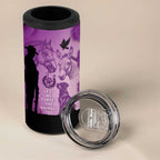 Australia Animals ANZAC Day 4 in 1 Can Cooler Tumbler Lest We Forget The Animals Too Purple Poppy