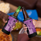 Australia Animals ANZAC Day 4 in 1 Can Cooler Tumbler Lest We Forget The Animals Too Purple Poppy