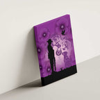 Australia Animals ANZAC Day Canvas Wall Art Lest We Forget The Animals Too Purple Poppy