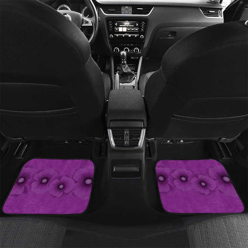 Australia Animals ANZAC Day Car Mats Lest We Forget The Animals Too Purple Poppy