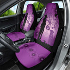 Australia Animals ANZAC Day Car Seat Cover Lest We Forget The Animals Too Purple Poppy