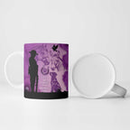 Australia Animals ANZAC Day Ceramic Mug Lest We Forget The Animals Too Purple Poppy