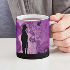 Australia Animals ANZAC Day Ceramic Mug Lest We Forget The Animals Too Purple Poppy