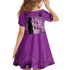 Australia Animals ANZAC Day Family Matching Off Shoulder Maxi Dress and Hawaiian Shirt Lest We Forget The Animals Too Purple Poppy