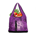Australia Animals ANZAC Day Grocery Bag Lest We Forget The Animals Too Purple Poppy
