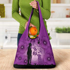 Australia Animals ANZAC Day Grocery Bag Lest We Forget The Animals Too Purple Poppy