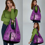 Australia Animals ANZAC Day Grocery Bag Lest We Forget The Animals Too Purple Poppy